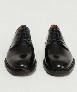 Anthology Paris Black Smooth Leather Derbies