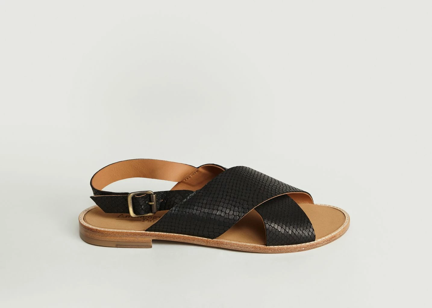 Anthology Paris Black Python Birmanie Sandals 3 Anthology Paris Black Python Birmanie Sandals