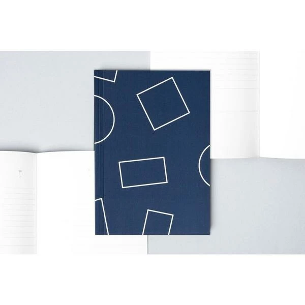 Ola Blue Shapes A5 Weekly Planner 1 Ola Blue Shapes A5 Weekly Planner