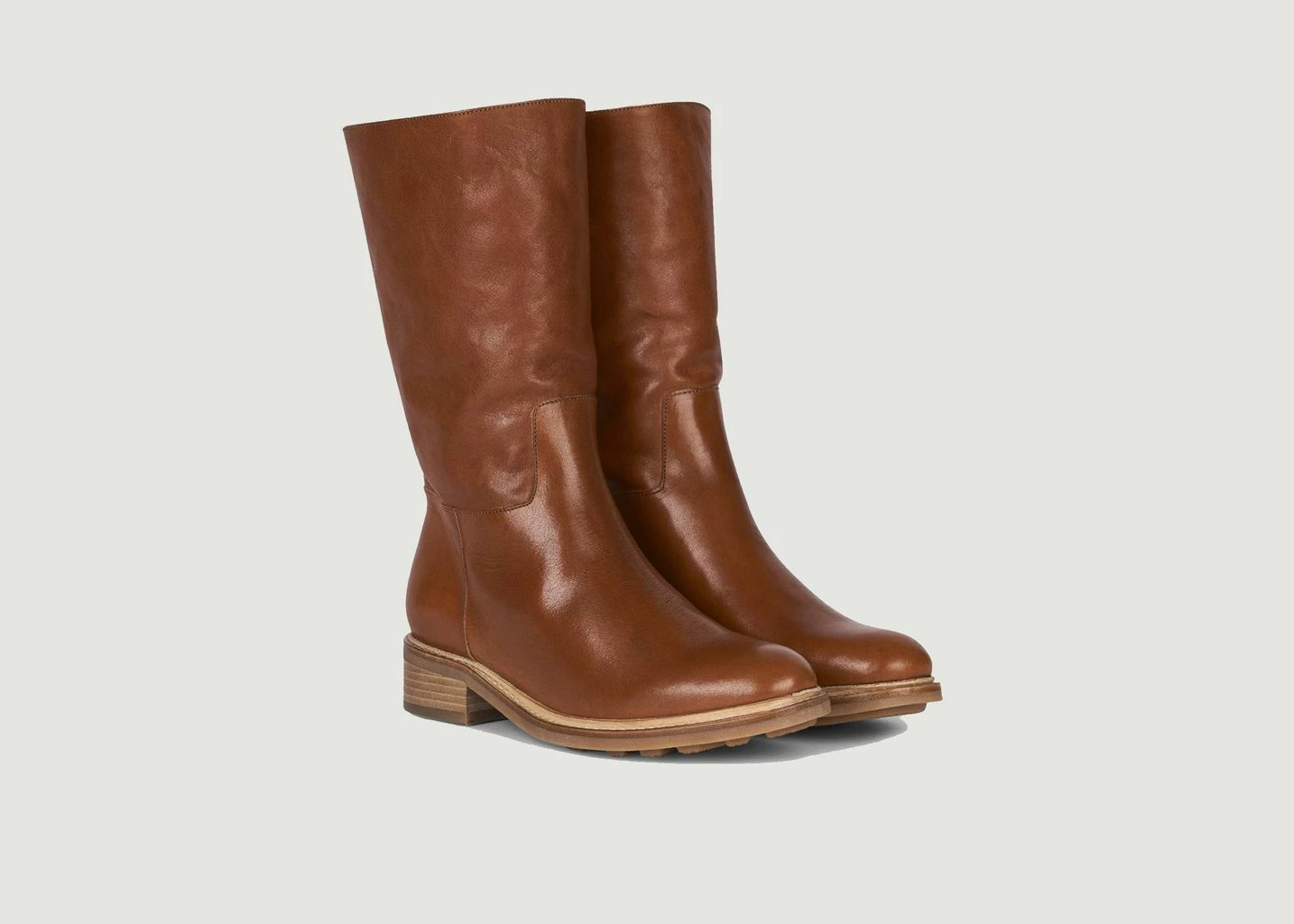 Anthology Paris Brown 7481 Fur Lined Leather High Boots 1 Anthology Paris Brown 7481 Fur Lined Leather High Boots