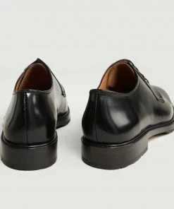 Anthology Paris Black Etoile Polido Leather Derbies 7341