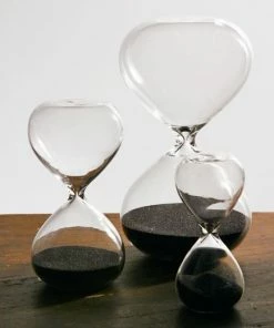Hightide 30 Mins Clear with Black Sand Hourglass Timer 5 Hightide 30 Mins Clear with Black Sand Hourglass Timer