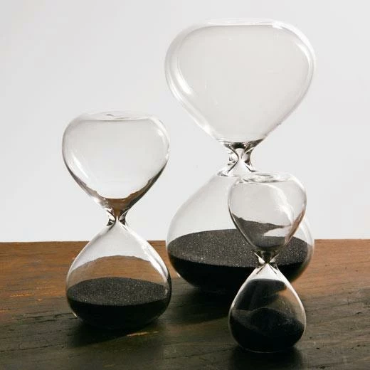 Hightide 30 Mins Clear with Black Sand Hourglass Timer 3 Hightide 30 Mins Clear with Black Sand Hourglass Timer