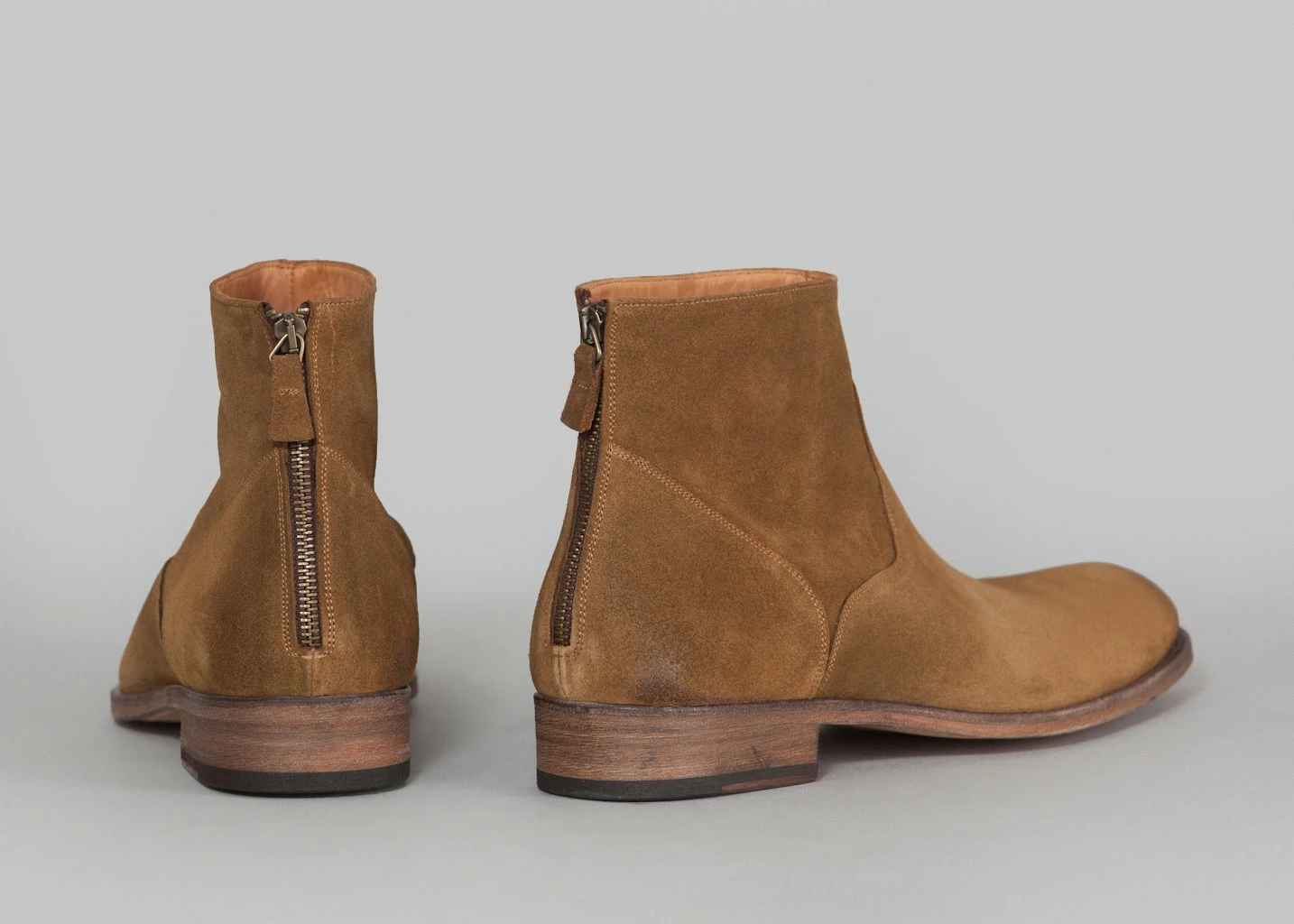 Anthology Paris Tobacco Suede Boots 6834 4 Anthology Paris Tobacco Suede Boots 6834