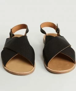 Anthology Paris Black Python Birmanie Sandals