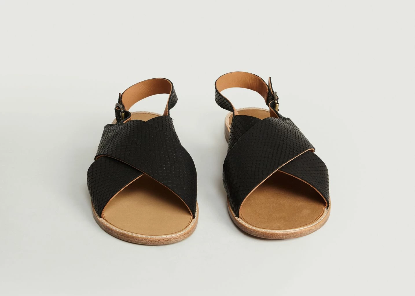 Anthology Paris Black Python Birmanie Sandals 2 Anthology Paris Black Python Birmanie Sandals