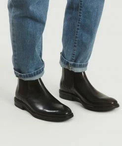 Anthology Paris Black Leather Chelsea Boots 7275