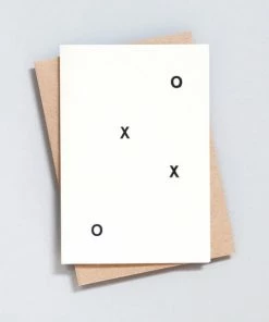 Ola Hand Printed Greetings Card - Xoxo