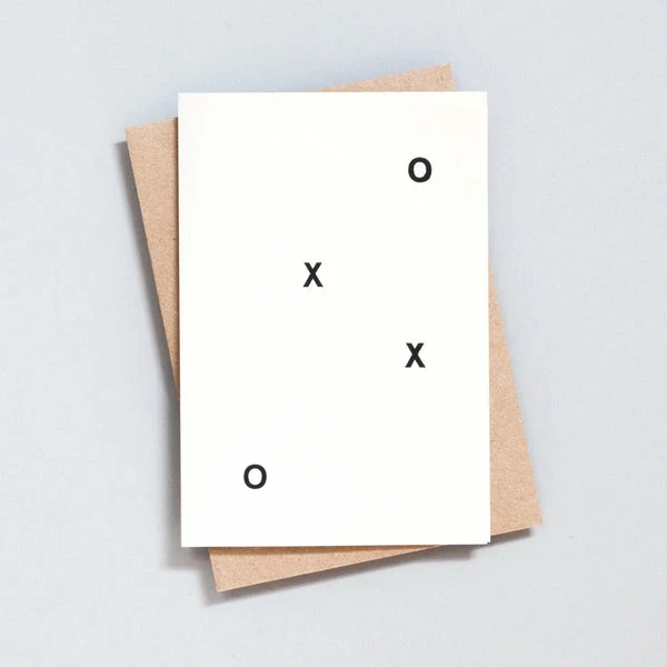 Ola Hand Printed Greetings Card - Xoxo 1 Ola Hand Printed Greetings Card - Xoxo