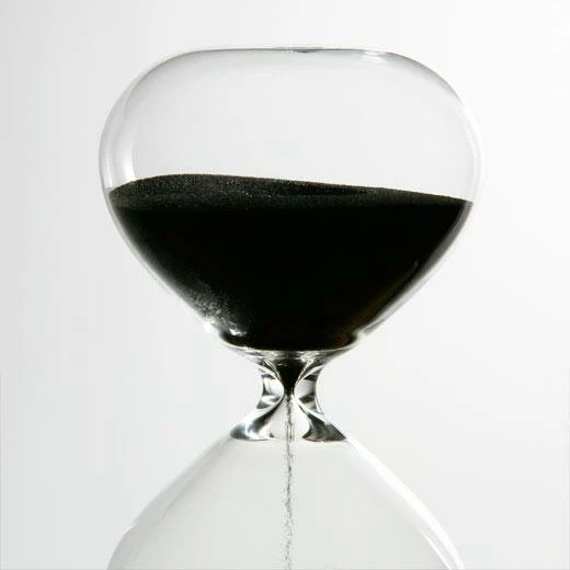 Hightide 30 Mins Clear with Black Sand Hourglass Timer 2 Hightide 30 Mins Clear with Black Sand Hourglass Timer
