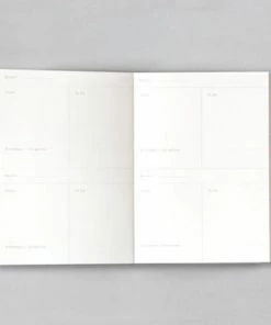 Ola A 6 Pocket Layflat Weekly Planner Benita Print Ochre