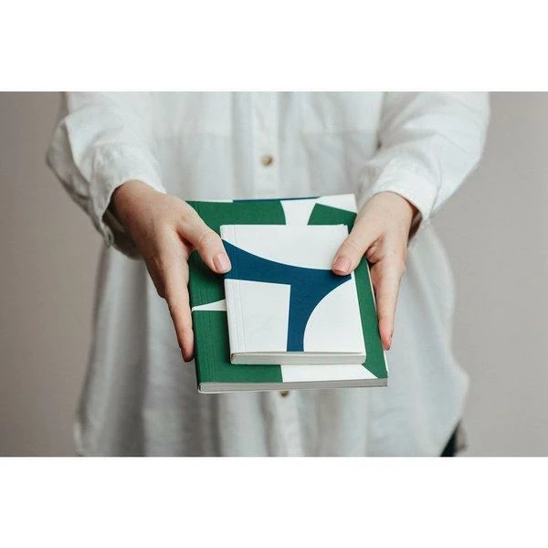 Ola Medium Layflat Notebook Blue Blocks Dot Grid 2 Ola Medium Layflat Notebook Blue Blocks Dot Grid