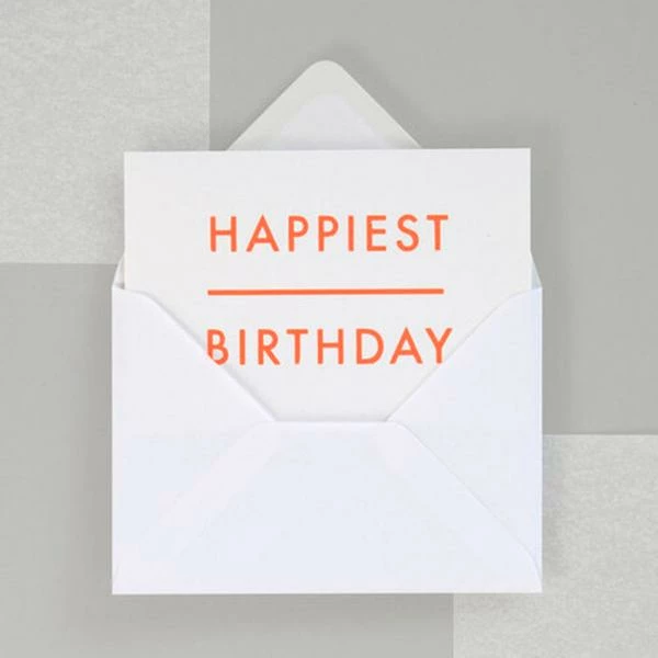 Ola Happiest Birthday Neon Card 1 Ola Happiest Birthday Neon Card