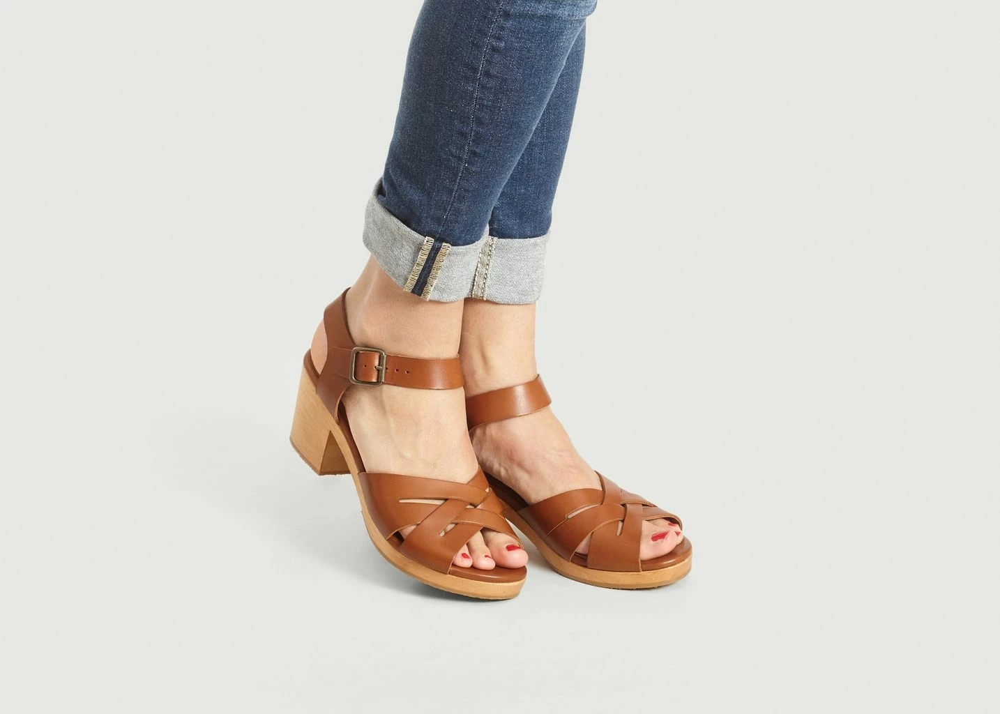 Anthology Paris Cognac Zita Sandals 1 Anthology Paris Cognac Zita Sandals