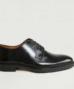 Anthology Paris Black Etoile Polido Leather Derbies 7341