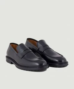 Anthology Paris Black 7396 Leather Loafers