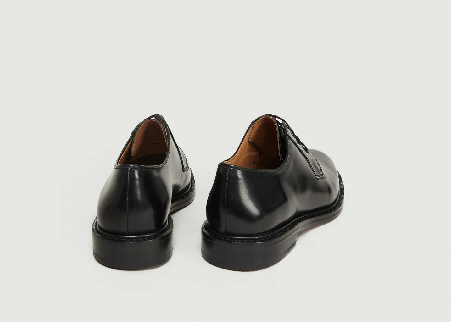 Anthology Paris Black Smooth Leather Derbies 4 Anthology Paris Black Smooth Leather Derbies