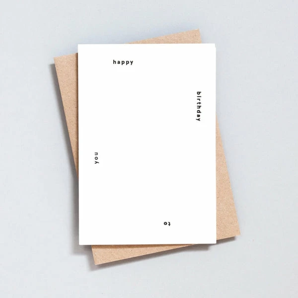 Ola Hand Printed Greetings Card - Happy Birthday To You 1 Ola Hand Printed Greetings Card - Happy Birthday To You