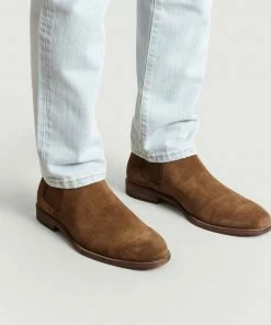 Anthology Paris Tobacco Brown Suede Chelsea Boots