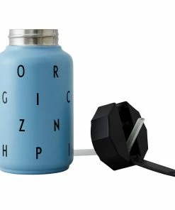 Design Letters Botella Térmica ABC con Pajita - Azul 7 Design Letters Botella Térmica ABC con Pajita - Azul