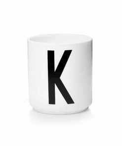 Design Letters White Porcelain Cup
