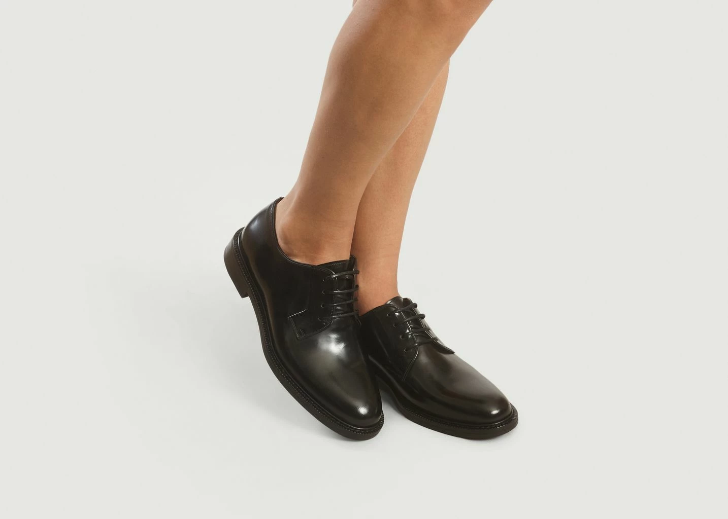 Anthology Paris Black Smooth Leather Derbies 1 Anthology Paris Black Smooth Leather Derbies