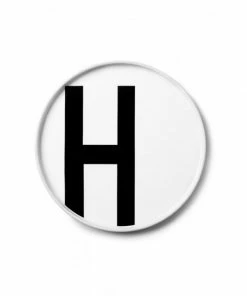 Design Letters White Porcelain Plate 34 Design Letters White Porcelain Plate