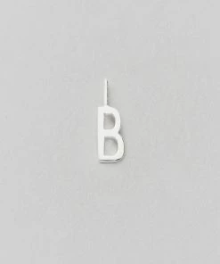 Design Letters 10mm Silver Archetype Shiny Initial Charm