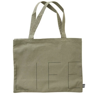 Design Letters Olive Life Tote Bag 1 Design Letters Olive Life Tote Bag