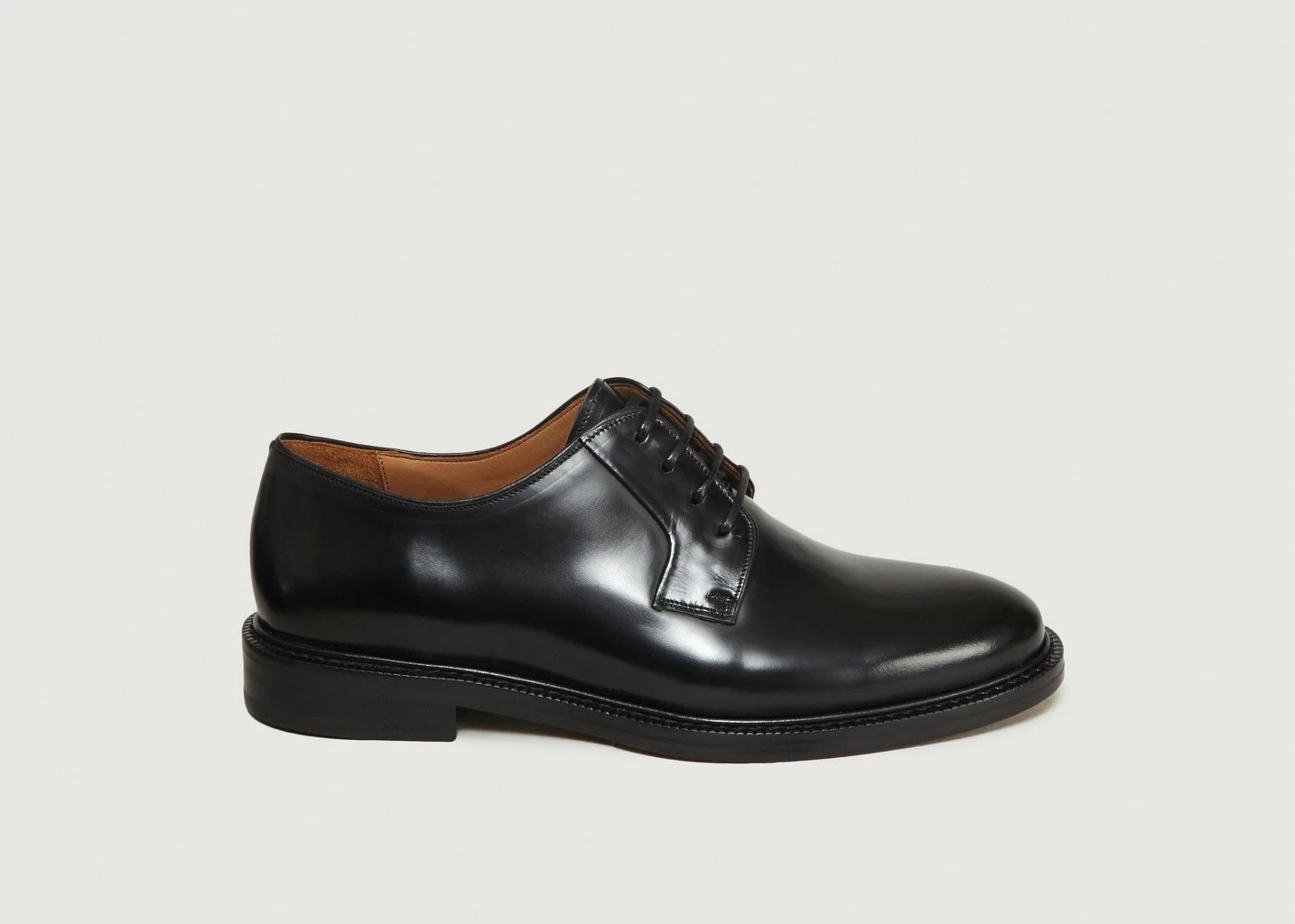 Anthology Paris Black Smooth Leather Derbies 3 Anthology Paris Black Smooth Leather Derbies