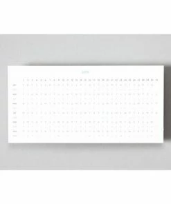 Ola Limited Edition Medium Layflat Weekly Planner, Blocks Print in Green - Calendar Insert 2021/2022