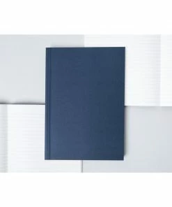 Ola Limited Edition Medium Layflat Notebook, Navy & Otti Rust / Ruled Pages