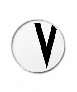 Design Letters White Porcelain Plate 48 Design Letters White Porcelain Plate