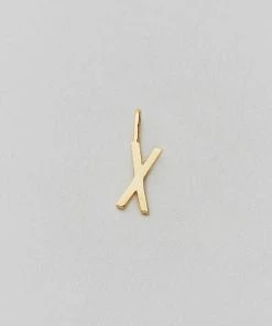 Design Letters 10mm Gold Archetype Shiny Initial Charm 45 Design Letters 10mm Gold Archetype Shiny Initial Charm