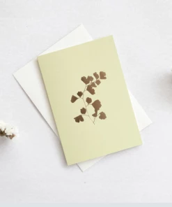 Ola Foil Blocked Fern Card