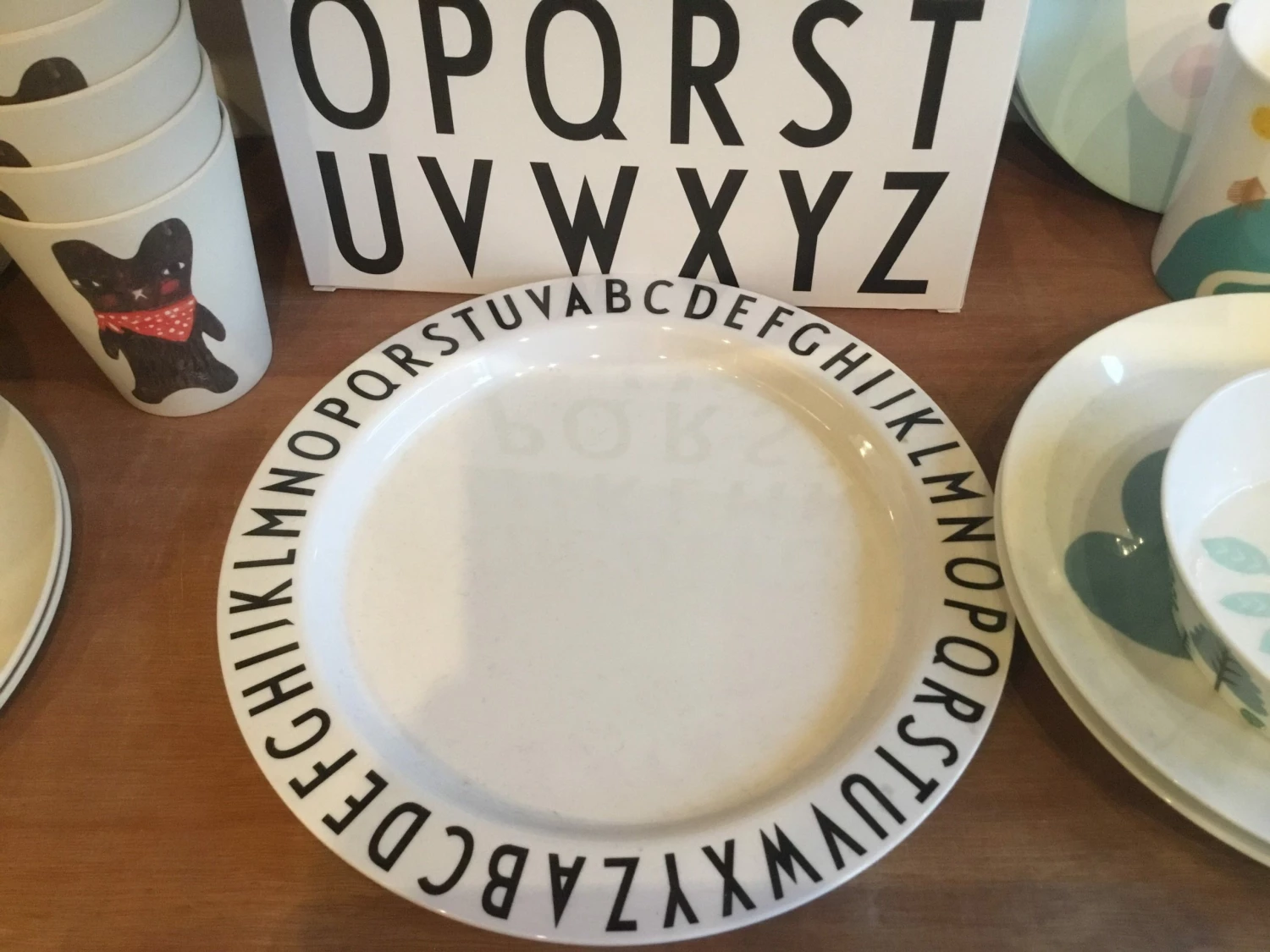Design Letters Large Alphabet Melamine Plate 2 Design Letters Large Alphabet Melamine Plate
