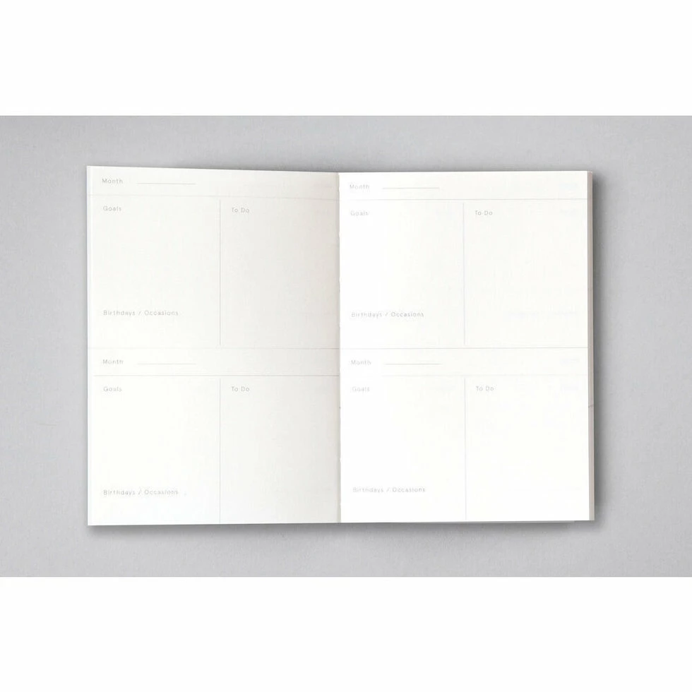 Ola Limited Edition Pocket Layflat Weekly Planner, Blocks Print in Mustard 5 Ola Limited Edition Pocket Layflat Weekly Planner, Blocks Print in Mustard