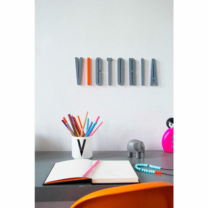 Design Letters Wooden Letters A to Z Grey 4 Design Letters Wooden Letters A to Z Grey