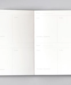 Ola Pocket Layflat Weekly Planner Black And White