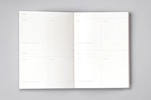 Ola Pocket Layflat Weekly Planner Black And White 1 Ola Pocket Layflat Weekly Planner Black And White