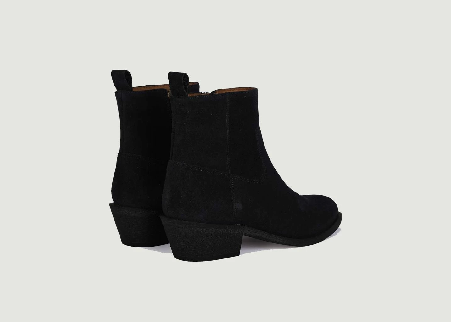 Anthology Paris Black Winona Suede Leather Boots 2 Anthology Paris Black Winona Suede Leather Boots