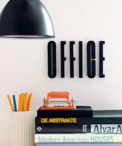 Design Letters Wooden Letters A to Z Black