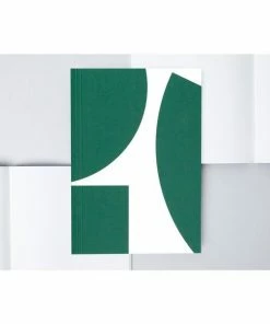 Ola Limited Edition Medium Layflat Weekly Planner, Blocks Print in Green - Calendar Insert 2021/2022