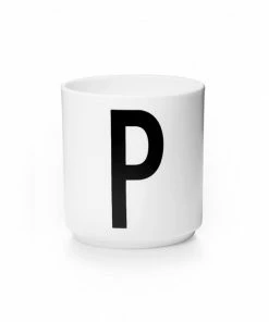 Design Letters White Porcelain Cup