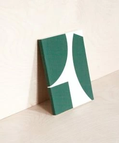 Ola Limited Edition Medium Layflat Weekly Planner, Blocks Print in Green - Calendar Insert 2021/2022