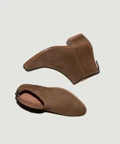 Anthology Paris Tobacco Telma Suede Leather Boots