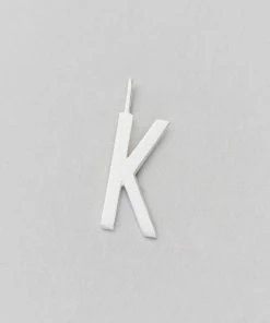 Design Letters 16mm Matt Silver Archetype Initial Charm 36 Design Letters 16mm Matt Silver Archetype Initial Charm