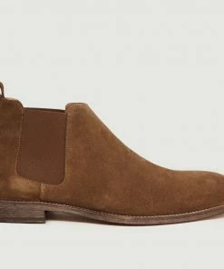 Anthology Paris Tobacco Brown Suede Chelsea Boots