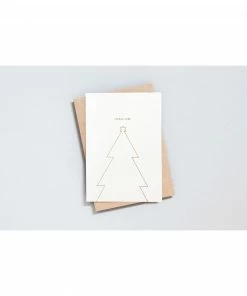 Ola Pack of 6 Joyeux Noel - Copper on Recycled Natural