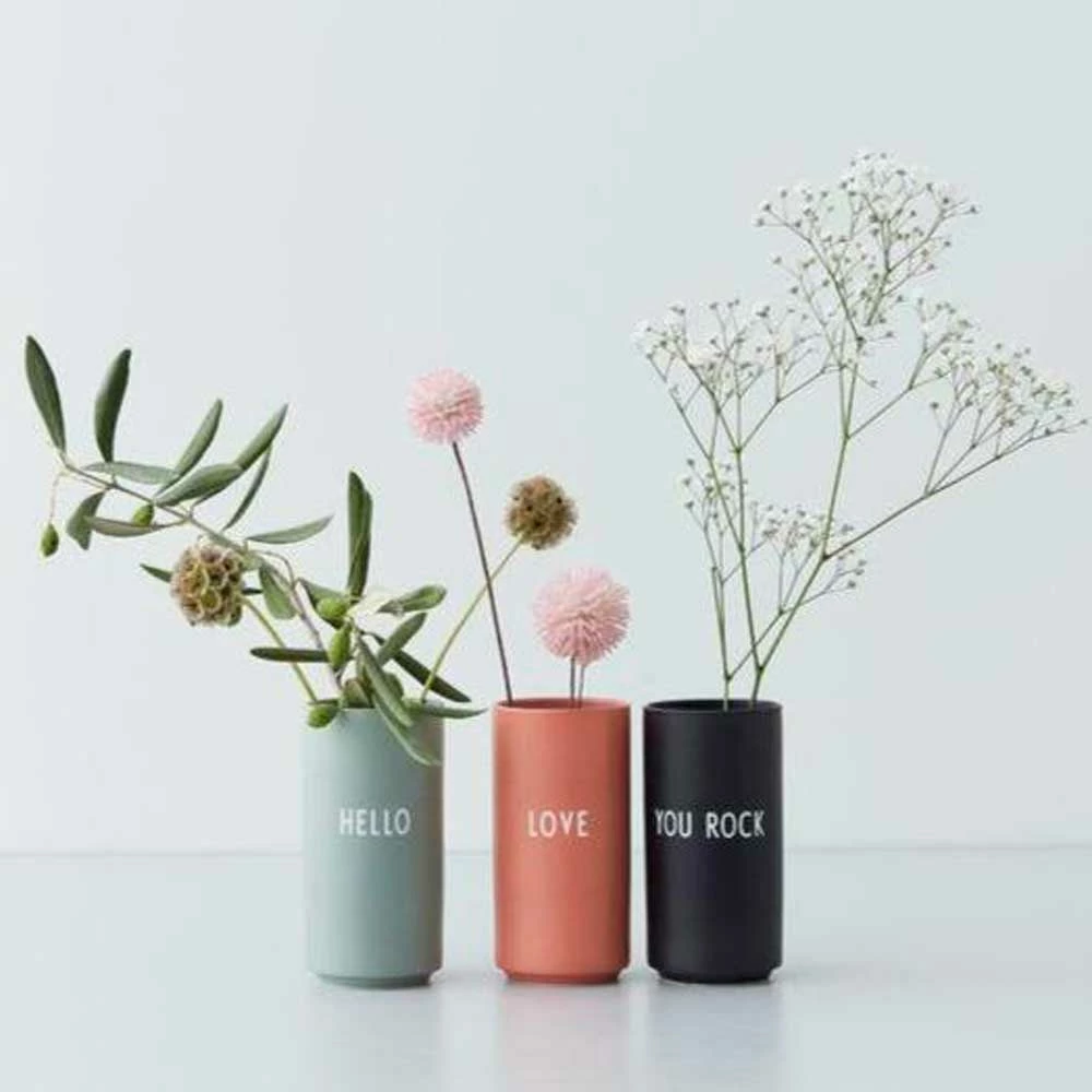 Design Letters Black Favourite Vase in You Rock Print 2 Design Letters Black Favourite Vase in You Rock Print